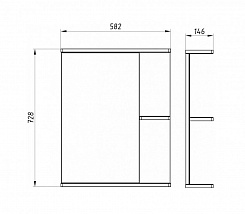 ASB-Mebel Мебель для ванной Орхидея 60 белое дерево – фотография-2